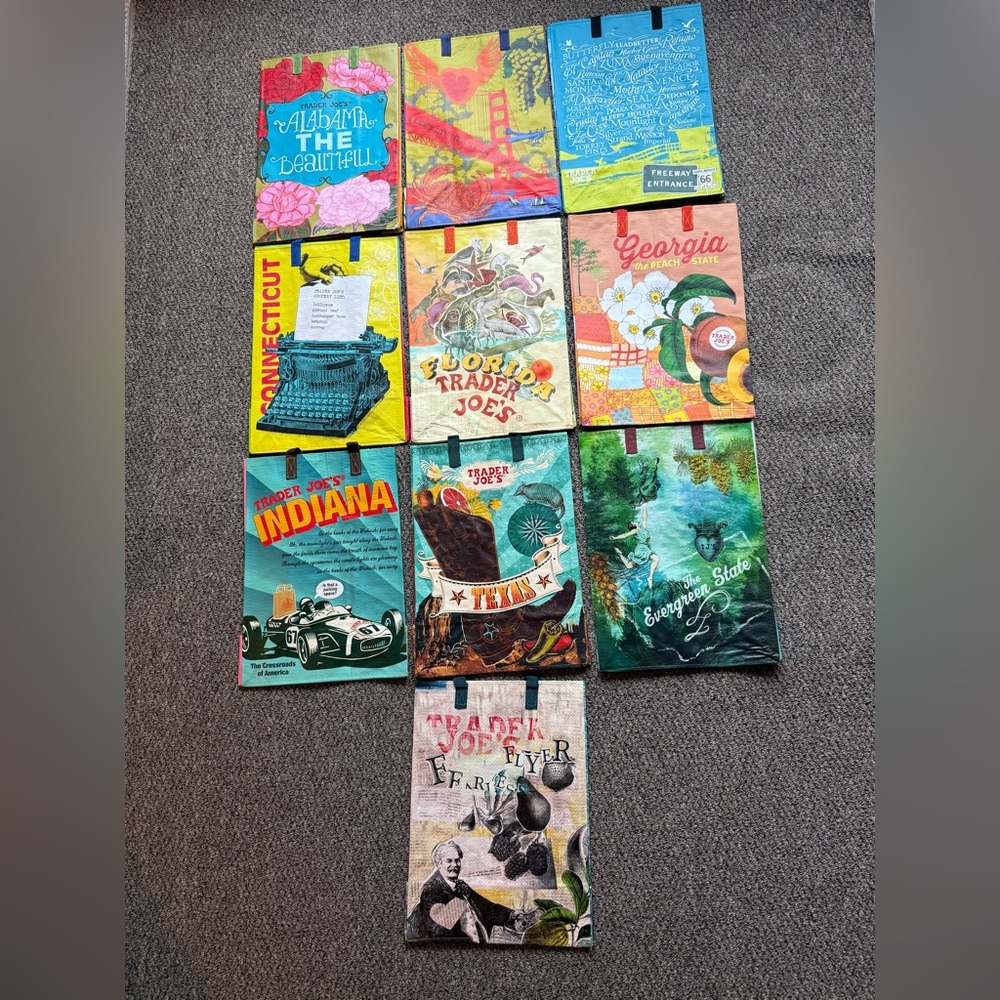 Trader Joe's Reusable Shopping Bags Set #2509